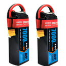 (ES)DXF 6S Lipo Battery 22.2V 100C 7000mAh Soft Case Battery with xt60 Connector for Car Truck Tank RC Buggy Truggy Racing Hobby