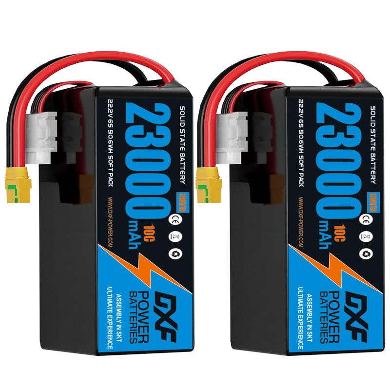 (CN)DXF 12S Lipo Battery 44.4V 10C 23000mAh Soft Case Battery  for Drone UAV FPV Car Truck Tank RC Semi solidstate Battery Racing Hobby