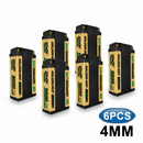 DXF 2S 7.4V 5200mAh 140C Shorty LiPo Hardcase Battery with 4mm Deans T-Plug for RC Car (1-6 Pack)