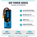DXF LiPo Battery 3S 11.1V 5200mAh 80C Graphene Softcase with EC5 / T / TRX / XT60 / XT90 / XT150 / Q8s Plug for RC 1/8 1/10 Buggy Truck Car Off-Road Drone
