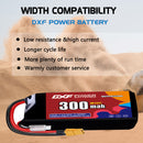 DXF 300mAh 2S 80C 7.6V Lipo Battery Pack for FPV LiPo Battery