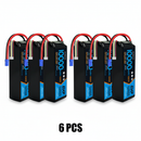DXF 4S 14.8V 10000mAh 100C Graphene Soft Case LiPo Battery with EC5 Plug for 1/8 1/7 RC Cars, Trucks, Buggies & Boats (1-2 Pack Options)