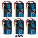 DXF SEMI-SOLID 12S 44.4V 23000mAh 10C Soft Case LiPo Battery with 8AWG Wire for UAVs & Drones (1-6 Pack)
