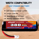 DXF 380mAh 1S 90C 3.8V Lipo Battery Pack for FPV LiPo Battery