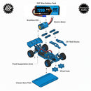 DXF BLUE Series 3S 11.1V 7200mAh 80C Hardcase LiPo Battery with EC5 Plug for 1/8 1/10 RC Car Truck (1-6 Pack)