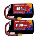 DXF 1100mAh 2S 140C 7.4V Lipo Battery Pack for FPV LiPo Battery