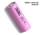 DMEGC INR18650-26E 2600mAh 8A Li-ion Battery for Flashlights, E-Bikes & DIY Battery Packs (1-100 PCS)