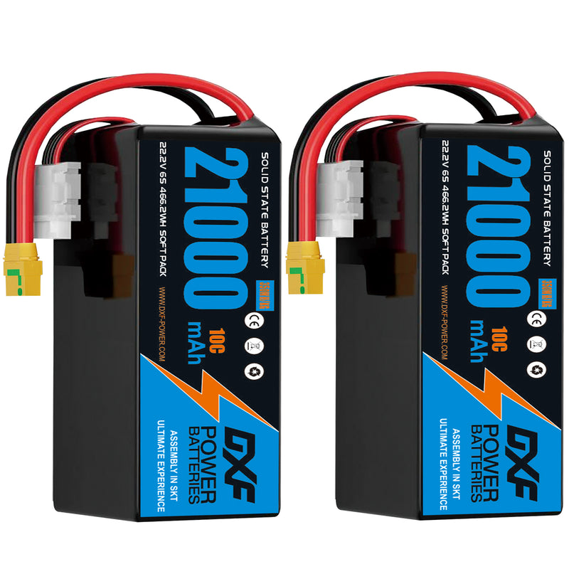 (CN)DXF 6S Lipo Battery 22.2V 10C 21000mAh Soft Case Battery  for Drone UAV FPV Car Truck Tank RC Buggy Truggy Racing Hobby