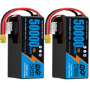 (CN)DXF 14S Lipo Battery 53.9V 15C 50000mAh Soft Case Battery  for Drone UAV FPV Car Truck Tank RC Semi solidstate Battery Racing Hobby