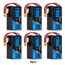 DXF SEMI-SOLID 12S 44.4V 21000mAh 10C Soft Case LiPo Battery with 8AWG Wire for UAVs & Drones (1-6 Pack)