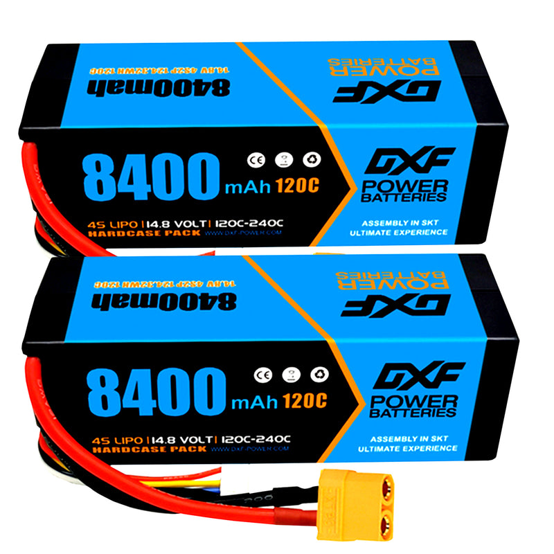 (PL)DXF Lipo Battery 4S 14.8V 8400mAh 120C/240C HardCase Lipo Battery for RC HPI HSP 1/8 1/10 Buggy RC Car Truck