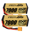 DXF LiPo Battery 4S 14.8V 7000mAh 100C Graphene Softcase with EC5 / T / TRX / XT60 / XT90 / XT150 / Q8s Plug for RC 1/8 1/10 Buggy Truck Car Off-Road Drone