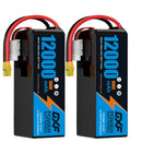 DXF LiPo Battery 6S 22.2V 12000mAh 100C Graphene Softcase Blue with EC5 / T / TRX / XT60 / XT90 / XT150 / Q8s Plug for RC 1/8 1/10 Buggy Truck Car Off-Road Drone