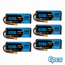DXF 3S 11.1V 6200mAh 80C Graphene LiPo Hardcase Battery with 10AWG XT90 Plug for 1/8 1/10 RC Car Buggy Truck Boat Drone (1-6 Pack Available)