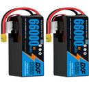 (CN)DXF 14S Lipo Battery 51.8V 10C 66000mAh Soft Case Battery  for Drone UAV FPV Car Truck Tank RC Semi solidstate Battery Racing Hobby