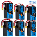 DXF SEMI-SOLID 14S 51.8V 33000mAh 10C Soft Case LiPo Battery with 8AWG Wire for Toy Cars, Boats, UAVs & Drones (1-6 Pack)