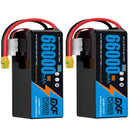 (CN)DXF 12S Lipo Battery 44.4V 10C 66000mAh Soft Case Battery  for Drone UAV FPV Car Truck Tank RC Semi solidstate Battery Racing Hobby