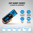 DXF LiPo Battery 3S 11.1V 5200mAh 100C Graphene Softcase with EC5 / T / TRX / XT60 / XT90 / XT150 / Q8s Plug for RC 1/8 1/10 Buggy Truck Car Off-Road Drone