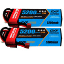 (CA)DXF Lipo Battery 2S 7.4V 5200mAh 120C Hardcase for Rc Truck Drone 1/10 1/8 Scale Traxxas Slash 4x4 RC Car Hard Case
