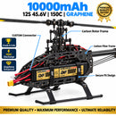 DXF Lipo Battery 12S HV 45.6V 10000mAh 150C GoldSeries Graphene Softcase with EC5 / T / TRX / XT60 / XT90 / XT150 / Q8s Plug for RC 1/8 1/10 Buggy Truck Car Off-Road Drone