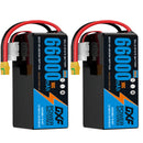 (CN)DXF 6S Lipo Battery 22.2V 10C 66000mAh Soft Case Battery  for Drone UAV FPV Car Truck Tank RC Buggy Truggy Racing Hobby