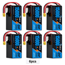 DXF 6S 22.2V 15000mAh 10C Soft Case LiPo Battery with 8AWG Wire for UAVs & Drones (1-6 Pack)