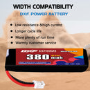 DXF 380mAh 3S 60C 11.4V Lipo Battery Pack for FPV LiPo Battery