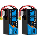 (CN)DXF 14S Lipo Battery 51.8V 10C 70000mAh Soft Case Battery  for Drone UAV FPV Car Truck Tank RC Semi solidstate Battery Racing Hobby