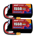 DXF 1550mAh 2S 140C 7.4V Lipo Battery Pack for FPV LiPo Battery