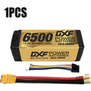 (CN)DXF Lipo Battery 4S 15.2V 6500MAH 140C GoldSeries  LCG 5MM Graphene lipo Hardcase with EC5 and XT90 Plug for Rc 1/8 1/10 Buggy Truck Car Off-Road Drone