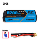 (CN) DXF 2S 7.4V Lipo Battery 50C 5200mAh with 4mm Bullet for RC 1/10 1/8 Vehicles Car Truck Tank Truggy Competition Racing Hobby