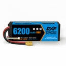 DXF LiPo Battery 4S 14.8V 6200mAh 80C Graphene Softcase with EC5 / T / TRX / XT60 / XT90 / XT150 / Q8s Plug for RC 1/8 1/10 Buggy Truck Car Off-Road Drone