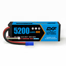 DXF 4S 14.8V 5200mAh 80C BLUE Series Graphene LiPo Hardcase Battery with 10AWG EC5 Plug for 1/8 1/10 RC Car Truck Boat Drone (1-6 Pack Available)