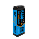 DXF LiPo Battery 2S2P HV 7.6V 8400mAh 140C Graphene Blue with 5mm Bullet / EC5 / T / TRX / XT60 / XT90 / XT150 / Q8s Plug for RC 1/10 1/8 1/5 Scale Car Racing