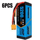 (PL)DXF Lipo Battery 4S 14.8V 5200MAH 60C  lipo Hardcase with  XT90 Plug for Rc 1/8 1/10 Buggy Truck Car Off-Road Drone