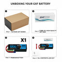 DXF 6S 22.2V 5200mAh 80C Graphene Soft Case LiPo Battery with EC5 Plug for 1/8 1/7 RC Cars, Trucks, Buggies & Boats (1-6 Pack Available)