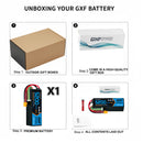 DXF 6S 22.2V 5200mAh 80C Softcase LiPo Battery with XT60 & 10AWG Wire for 1/8 RC Cars (1-6 Pack)