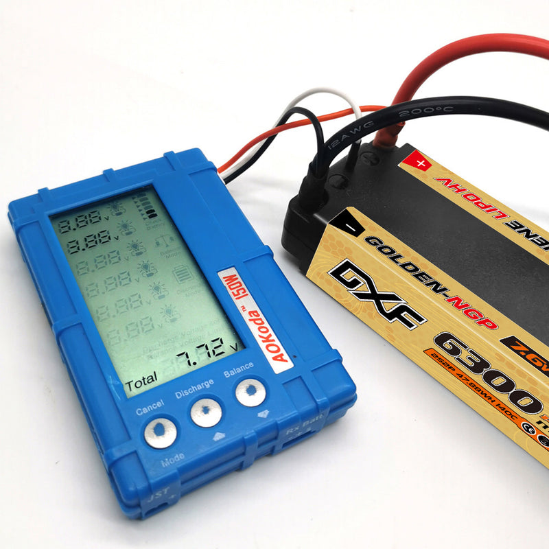 (JP)DXF 2S ショーティー リポバッテリー 7.6V 140C 6300mAh 5mm Tプラグ ハードケース 1/10 バギー トラギー オフロード ボート 車 トラック レーシング ヘリコプター用