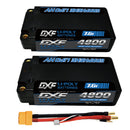 DXF LiPo Battery 2S HV 7.6V 4800mAh 140C Graphene Gray with 5mm Bullet / EC5 / T / TRX / XT60 / XT90 / XT150 / Q8s Plug for RC 1/10 Touring Car Racing