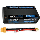 DXF LiPo Battery 2S2P 7.4V 5200mAh 140C Graphene Gray with 5mm Bullet / EC5 / T / TRX / XT60 / XT90 / XT150 / Q8s Plug for RC 1/10 Touring Car Racing