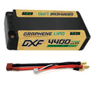 DXF LiPo Battery 2S 7.4V 4400mAh 140C Graphene Gray NGP Plus Gold Version with 5mm Bullet / EC5 / T / TRX / XT60 / XT90 / XT150 / Q8s Plug for RC 1/10 Touring Car Racing