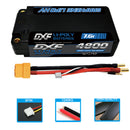 DXF LiPo Battery 2S HV 7.6V 4800mAh 140C Graphene Gray with 5mm Bullet / EC5 / T / TRX / XT60 / XT90 / XT150 / Q8s Plug for RC 1/10 Touring Car Racing