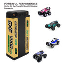 DXF LiPo Battery 2S 7.4V 4400mAh 140C Graphene Gray NGP Plus Gold Version with 5mm Bullet / EC5 / T / TRX / XT60 / XT90 / XT150 / Q8s Plug for RC 1/10 Touring Car Racing