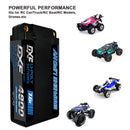 DXF LiPo Battery 2S HV 7.6V 4800mAh 140C Graphene Gray with 5mm Bullet / EC5 / T / TRX / XT60 / XT90 / XT150 / Q8s Plug for RC 1/10 Touring Car Racing
