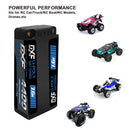 DXF LiPo Battery 2S HV 7.6V 4400mAh 140C Graphene Gray with 5mm Bullet / EC5 / T / TRX / XT60 / XT90 / XT150 / Q8s Plug for RC 1/10 Touring Car Racing