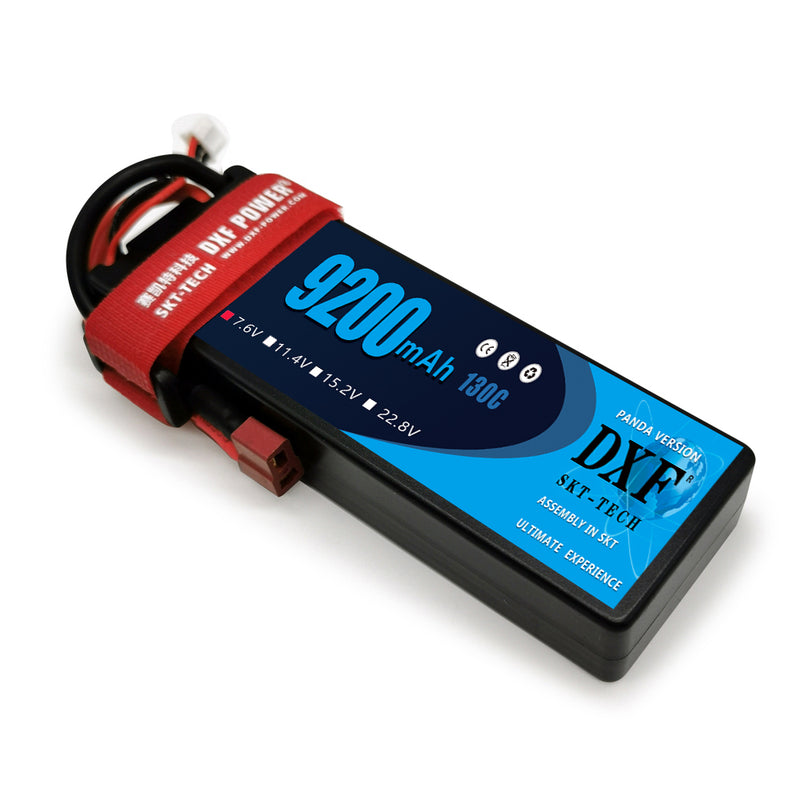 (GE)DXF 2S 9200mAh 7.6V 130C Batteria Lipo ad Alta Capacità Hardcase con XT90 Spina per 1:8 Scala RC Auto, Multi-Rotore RC Aeroplano, RC Elicottero, RC Barca