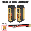 (CN)DXF 5mm 2S 7000mAh 7.6V 140C GOLDEN-NGP Batteria Lipo ad Alta Capacità Hardcase con XT90 Spina per 1:8 Scala RC Auto, Multi-Rotore RC Aeroplano, RC Elicottero, RC Barca
