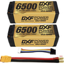 (UK)DXF Lipo Battery 4S 15.2V 6500MAH 140C GoldSeries  LCG 5MM Graphene lipo Hardcase with  XT90 Plug for Rc 1/8 1/10 Buggy Truck Car Off-Road Drone