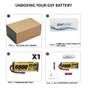 DXF LiPo Battery 4S HV 15.2V 6500mAh 140C Graphene Softcase Gold with EC5 / T / TRX / XT60 / XT90 / XT150 / Q8s Plug for RC 1/8 1/10 Buggy Truck Car Off-Road Drone