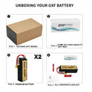 DXF Lipo Battery 4S 14.8V 6500mAh 100C Graphene Softcase with EC5 / T / TRX / XT60 / XT90 / XT150 / Q8s Plug for RC 1/8 1/10 Buggy Truck Car Off-Road Drone
